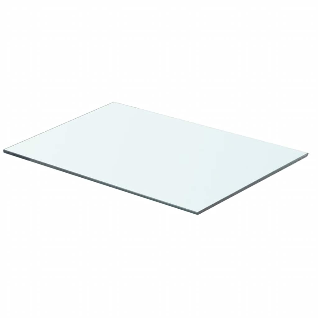 Shelves 2 pcs Panel Glass Clear 50x30 cm