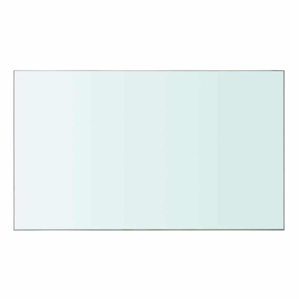Shelves 2 pcs Panel Glass Clear 50x30 cm