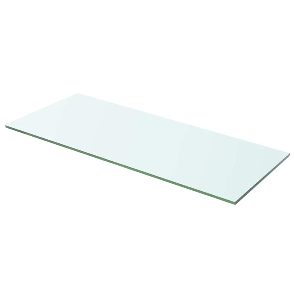 Shelves 2 pcs Panel Glass Clear 60x20 cm