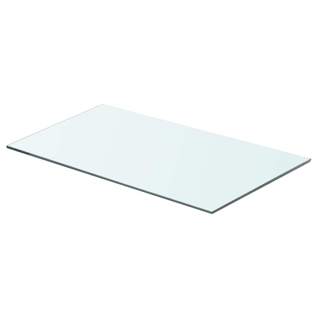 Shelves 2 pcs Panel Glass Clear 60x30 cm