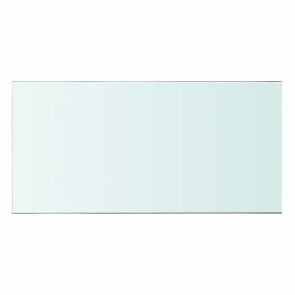 Shelves 2 pcs Panel Glass Clear 60x30 cm
