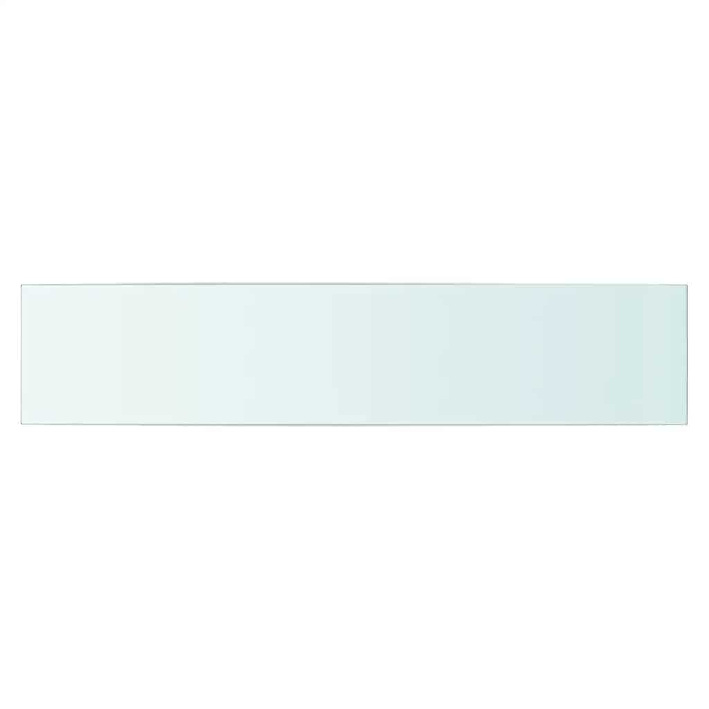 Shelves 2 pcs Panel Glass Clear 70x15 cm