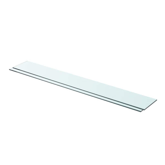 Glass Panel | Set of 2 | Clear | Tempered glass | 90 x 12 cm | Durable