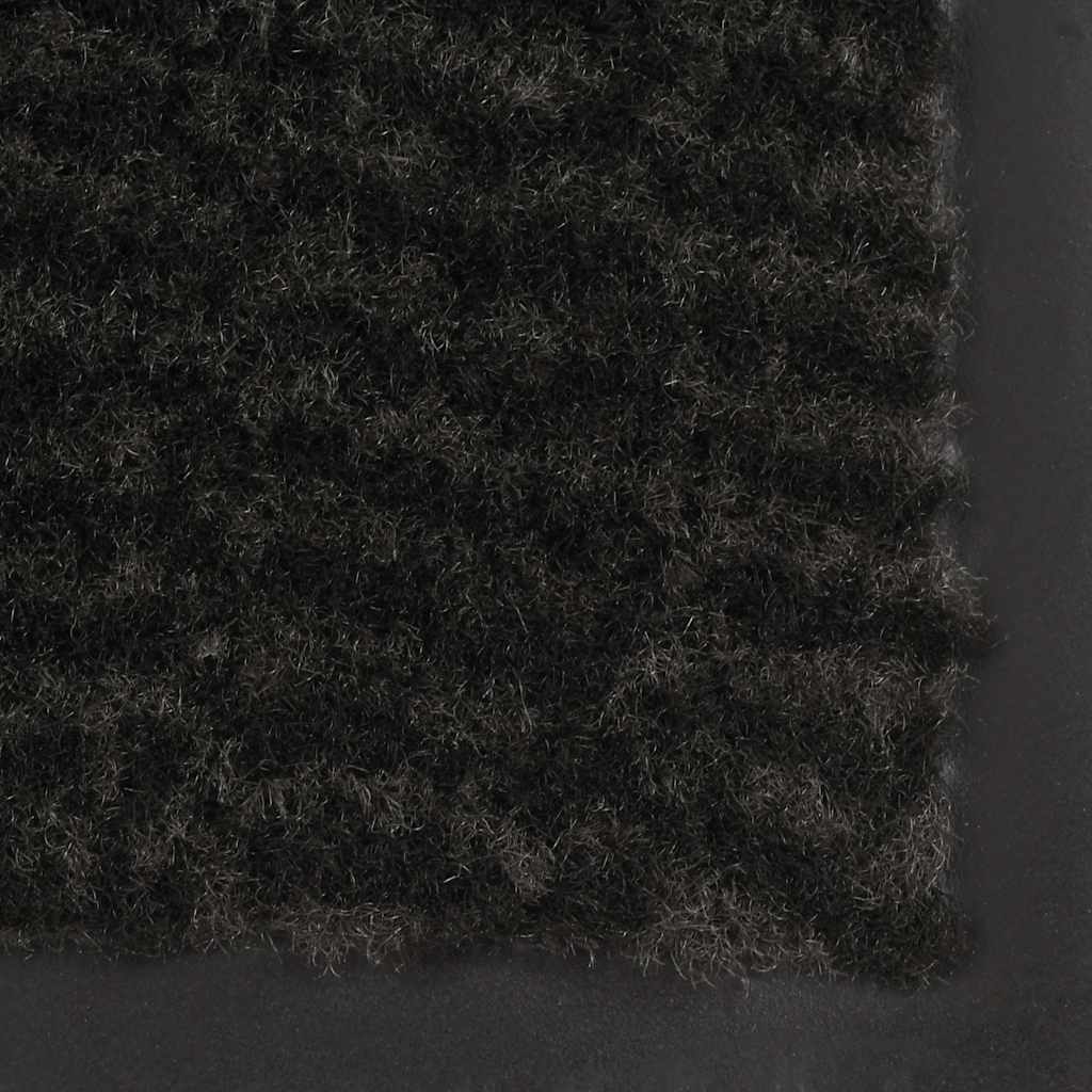 Dust Control Mats 2 pcs Rectangular Tufted 40x60 cm Black