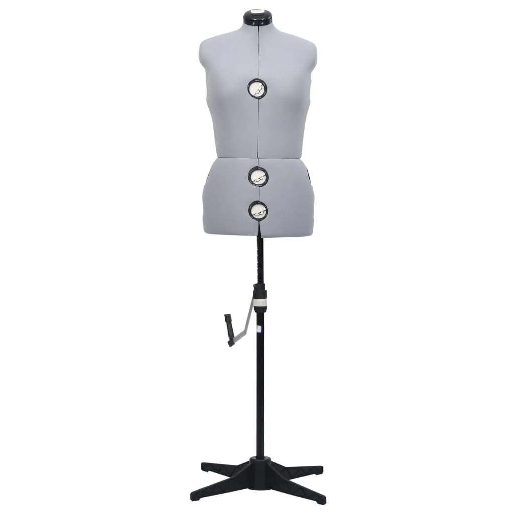 Adjustable Dress Form Female Grey M Size 40-46