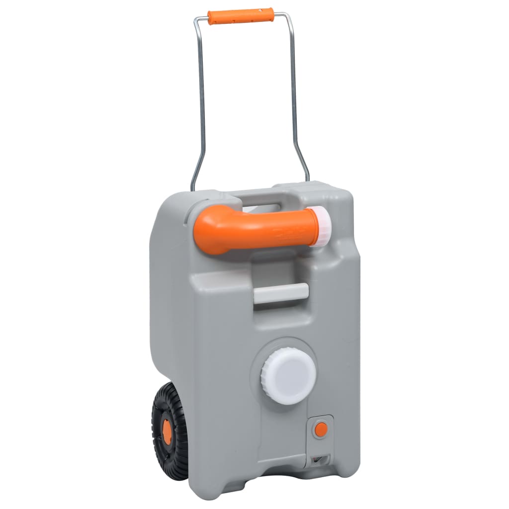 Wheeled Water Tank for Camping 25 L Grey