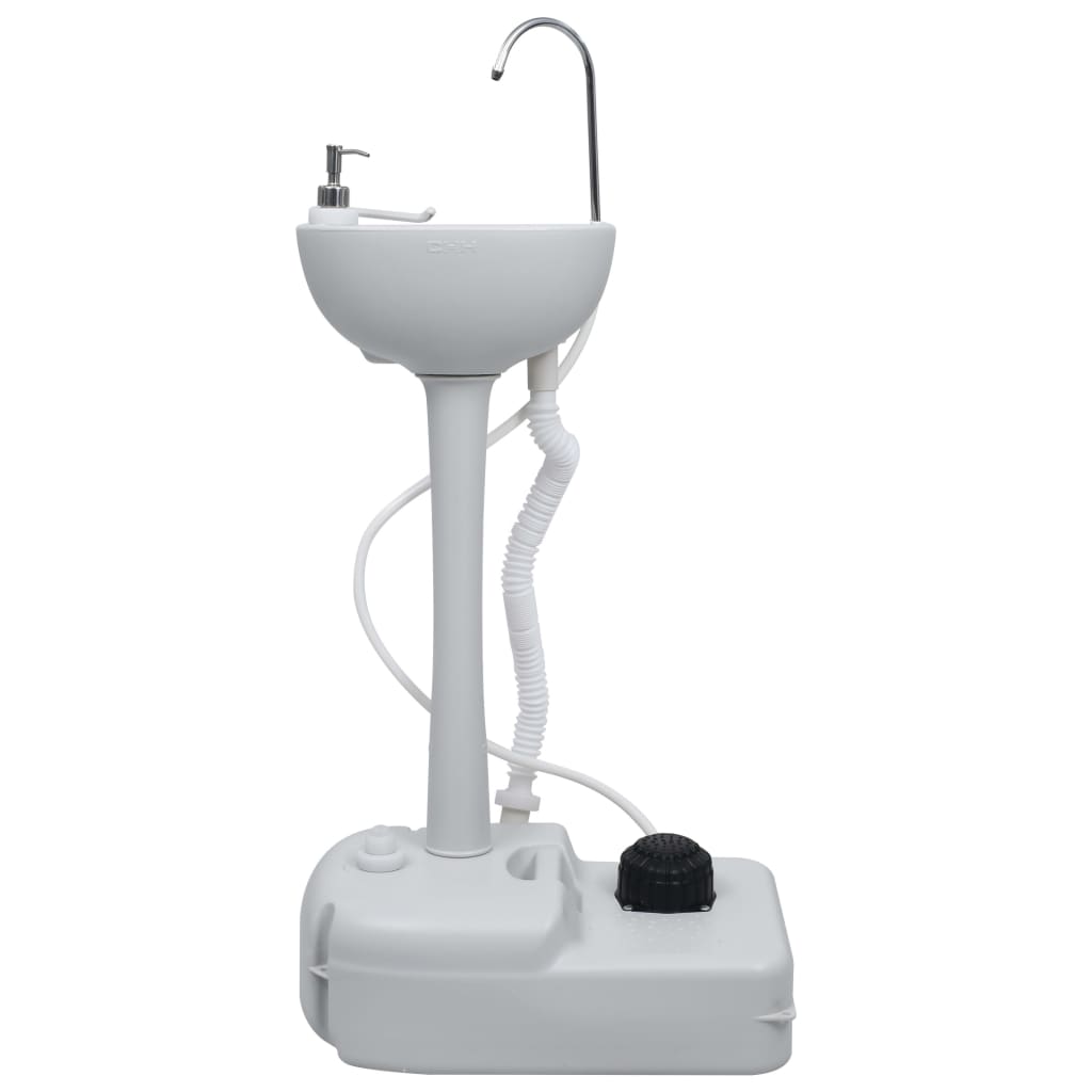 vidaXL Portable Camping Handwash Stand Grey 20 L