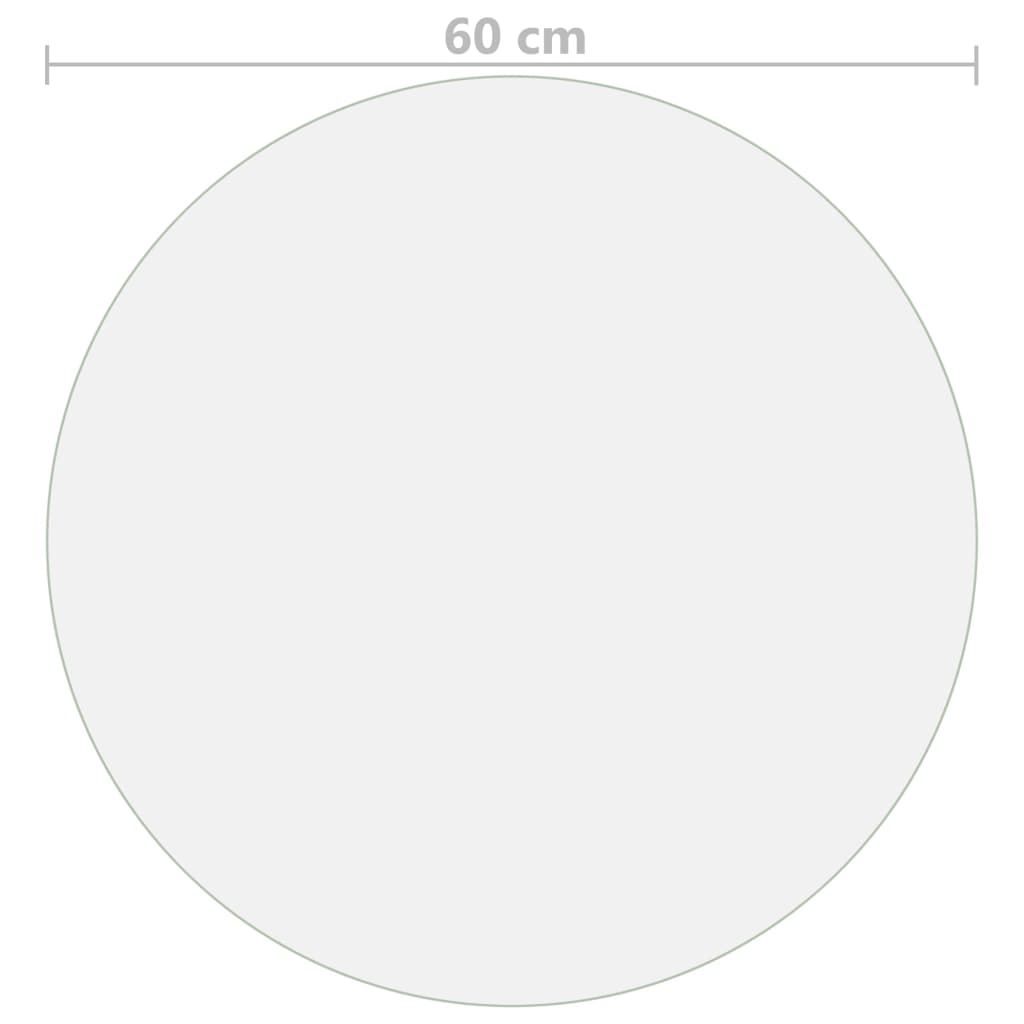 Table Protector Matt Ø 60 cm 1.6 mm PVC