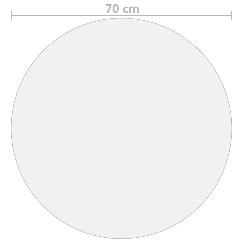 Table Protector Matt Ø 70 cm 1.6 mm PVC