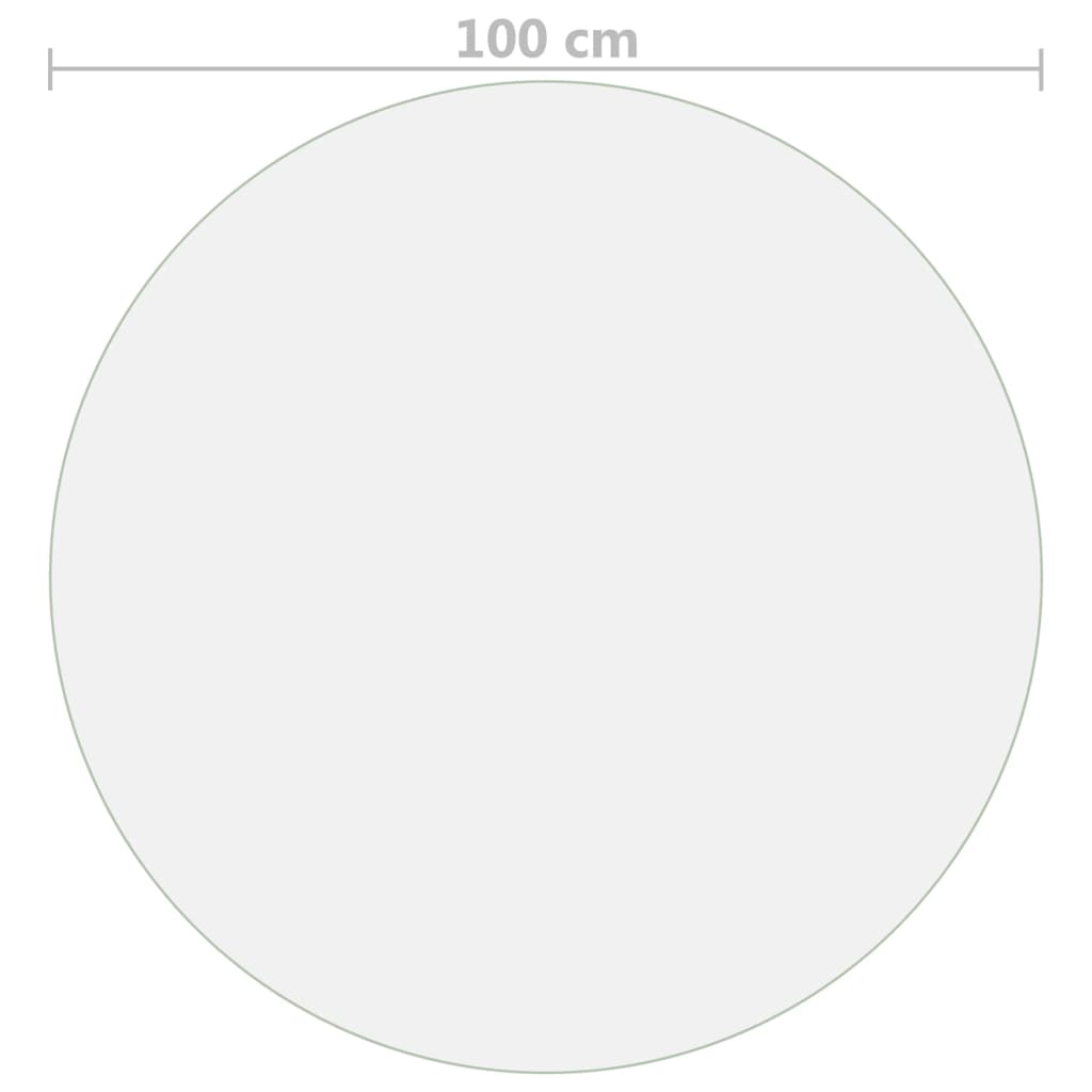 Table Protector Matte Ø 100 cm 1.6 mm PVC
