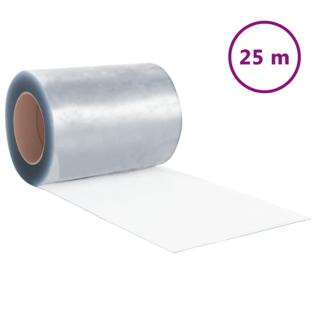 vidaXL Strip Curtain Roll PVC 3mm x 300mm 25 m