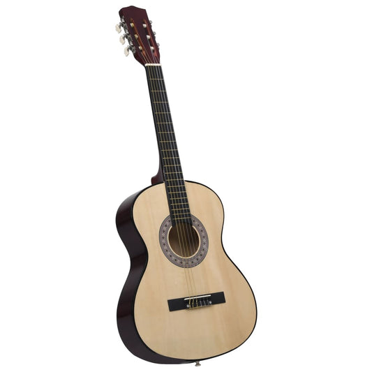 vidaXL Classical Guitar for Beginner and Kid 3/4 36 Basswood