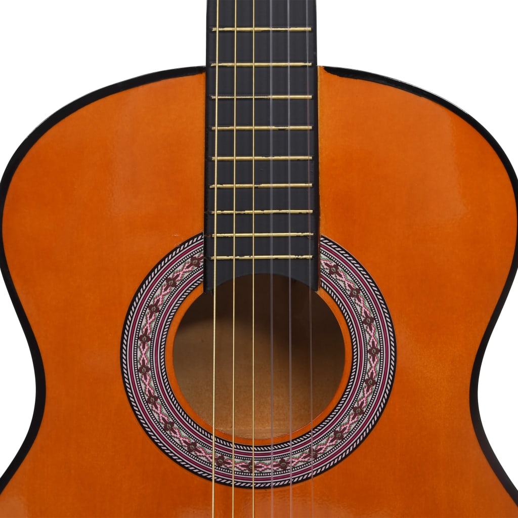 vidaXL 8 Piece Classical Guitar Beginner Set 3/4 36"