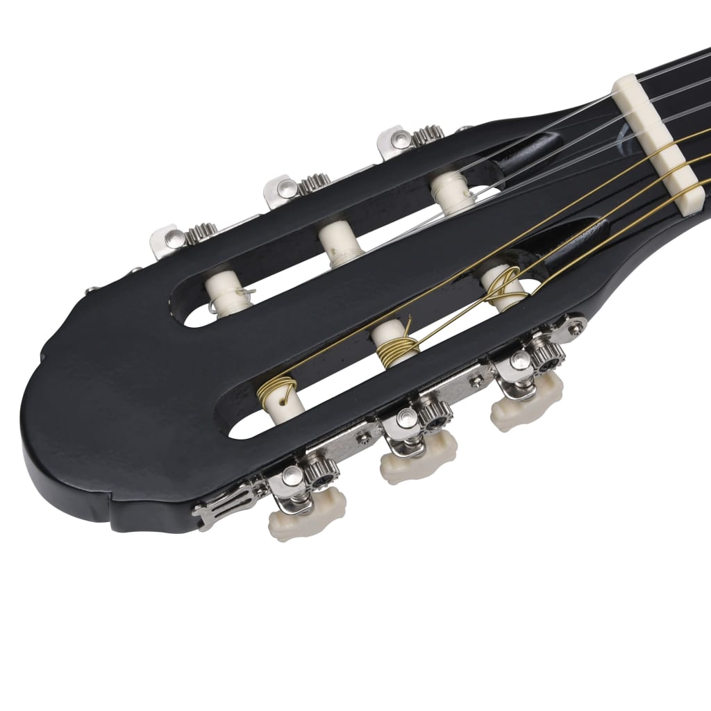 Western Classical Cutaway Guitar with Equalizer 6 Strings Black