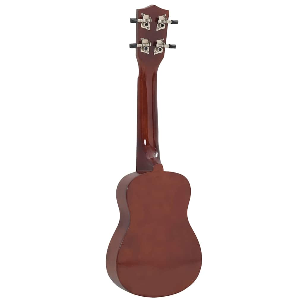 Soprano Ukulele Set with Bag for Kids Dark Wood 21"