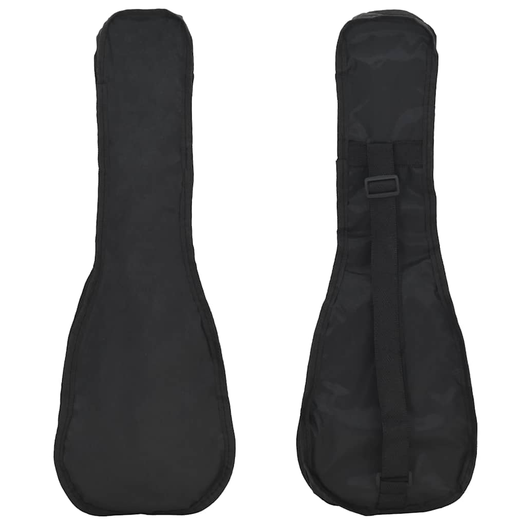 Soprano Ukulele Set with Bag for Kids Black 21"