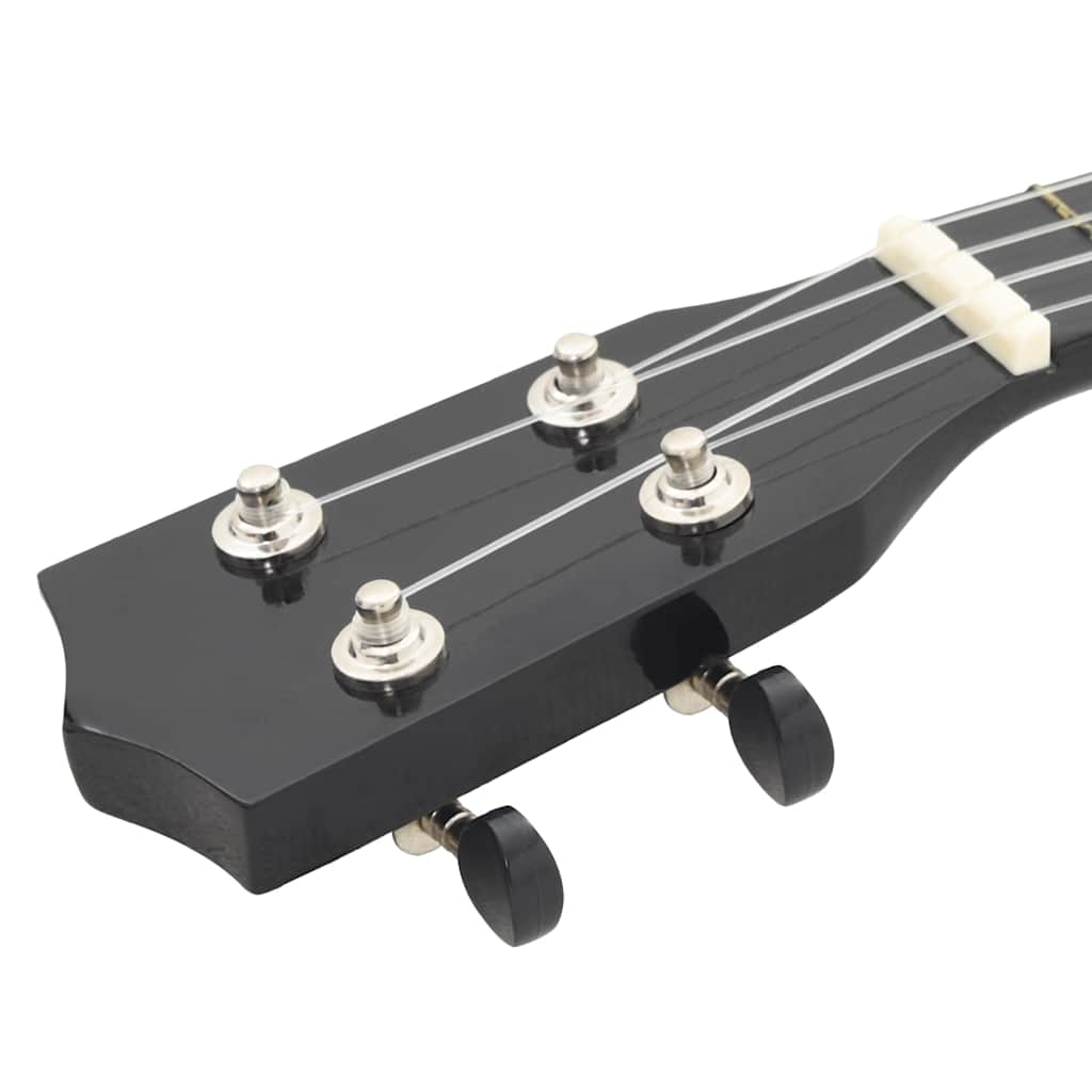 70147 vidaXL Soprano Ukulele Set with Bag for Kids Black 21