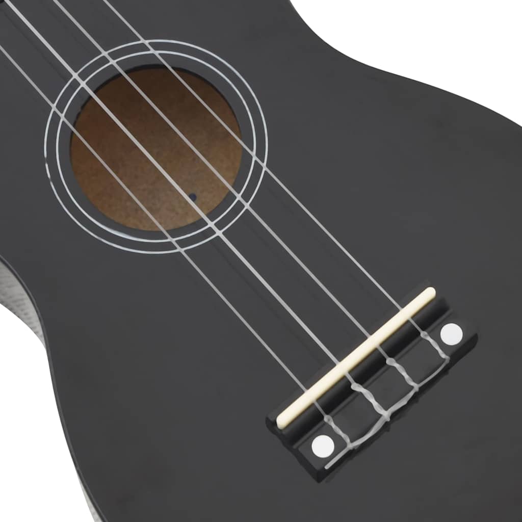 70152 vidaXL Soprano Ukulele Set with Bag for Kids Black 23