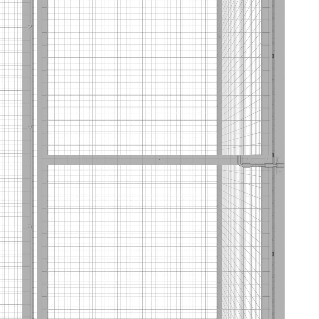 Cat Cage 1.5x1.5x1.5 m Galvanised Steel