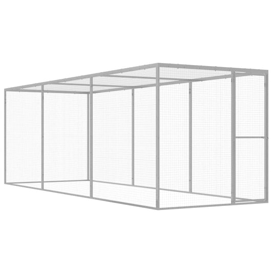 vidaXL Cat Cage 4.5x1.5x1.5 m Galvanised Steel