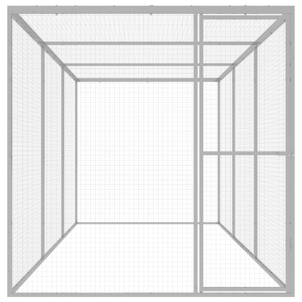 vidaXL Cat Cage 4.5x1.5x1.5 m Galvanised Steel