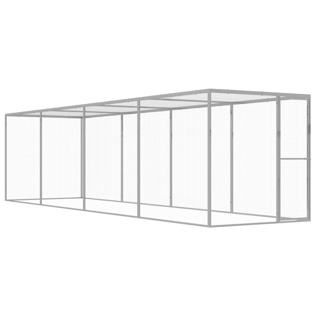 vidaXL Cat Cage 6x1.5x1.5 m Galvanised Steel