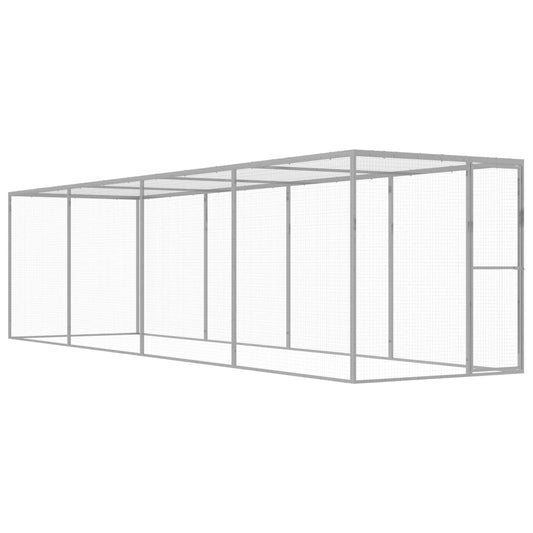 vidaXL Cat Cage 6x1.5x1.5 m Galvanised Steel