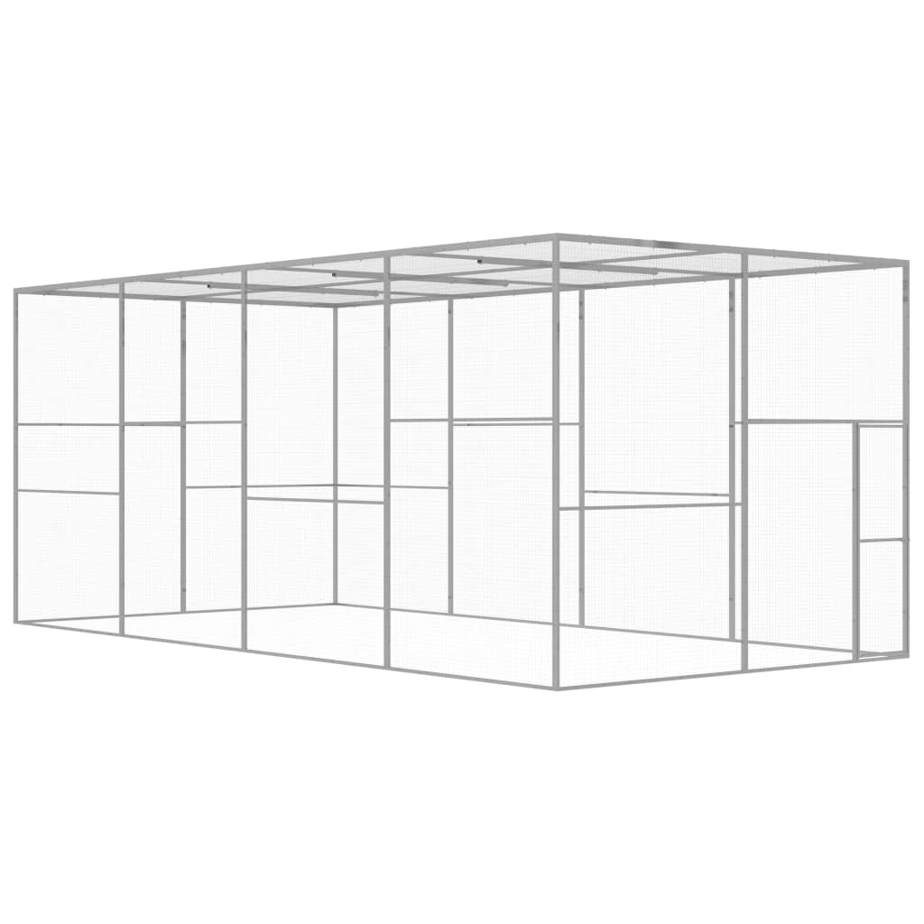 Cat Cage 6x3x2.5 m Galvanised Steel