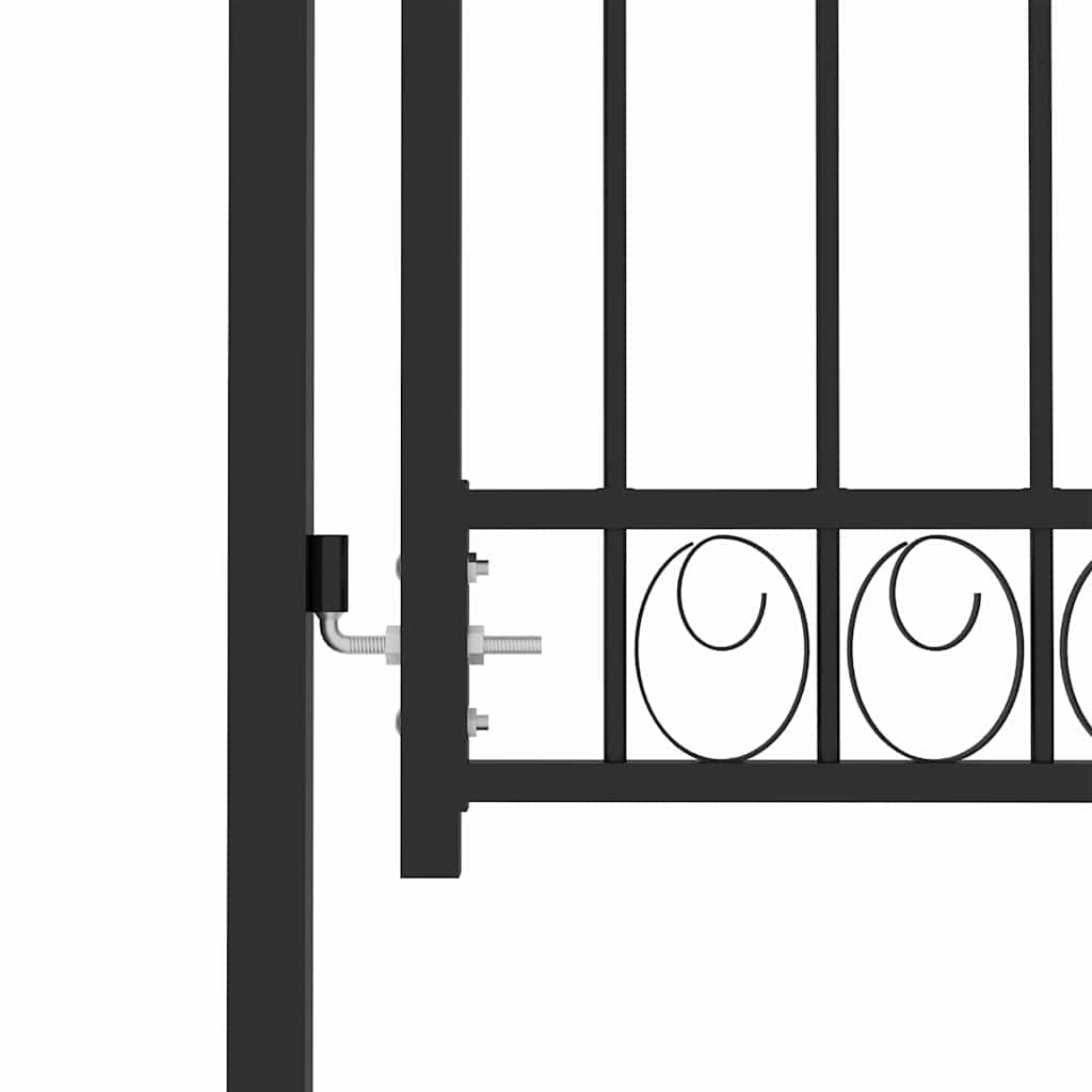 Fence gates EMMEN 104 x 98.5 cm Lockable Powder-coated steel