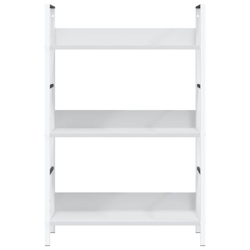 288220 vidaXL 3-Layer Book Shelf White 60x27,6x90,5 cm Engineered Wood