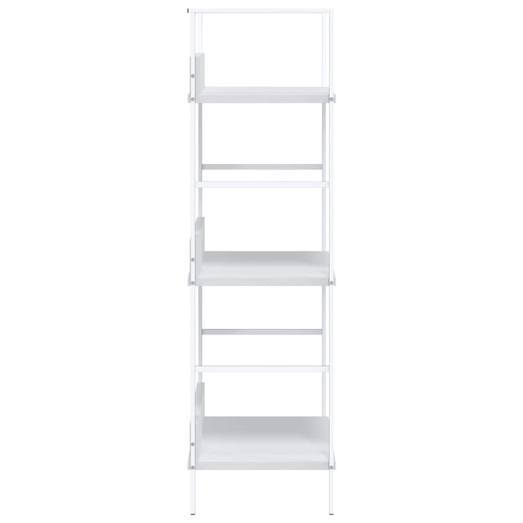 288220 vidaXL 3-Layer Book Shelf White 60x27,6x90,5 cm Engineered Wood