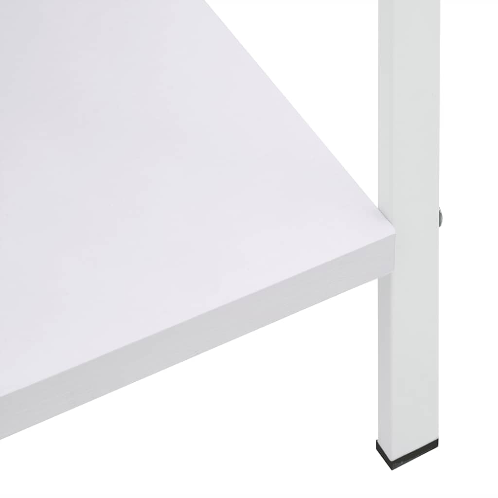 3-Layer Book Shelf White 60x27.6x90.5 cm Engineered Wood