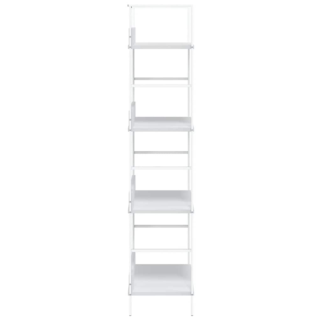 4-Layer Book Shelf White 60x27.6x124.5 cm Engineered Wood