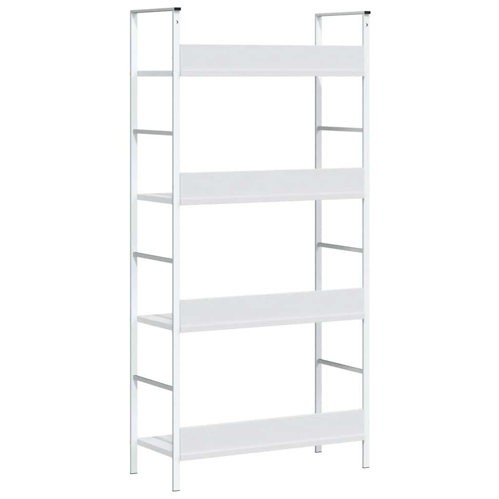 4-Layer Book Shelf White 60x27.6x124.5 cm Engineered Wood