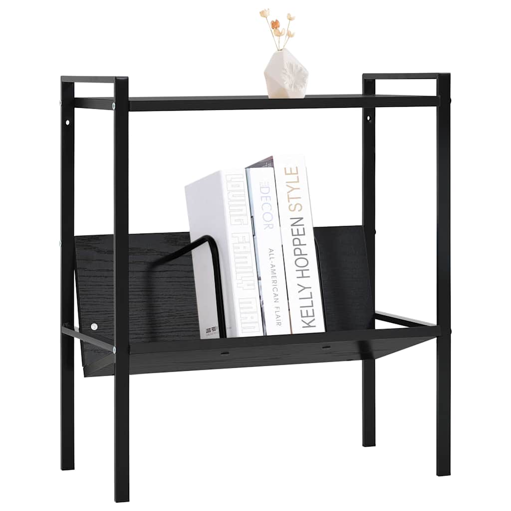 Book Shelf | Black | Engineered wood, steel | Compact | Book Shelf