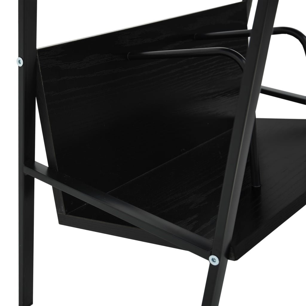 Book Shelf | Black | Engineered wood, steel | Compact | Book Shelf