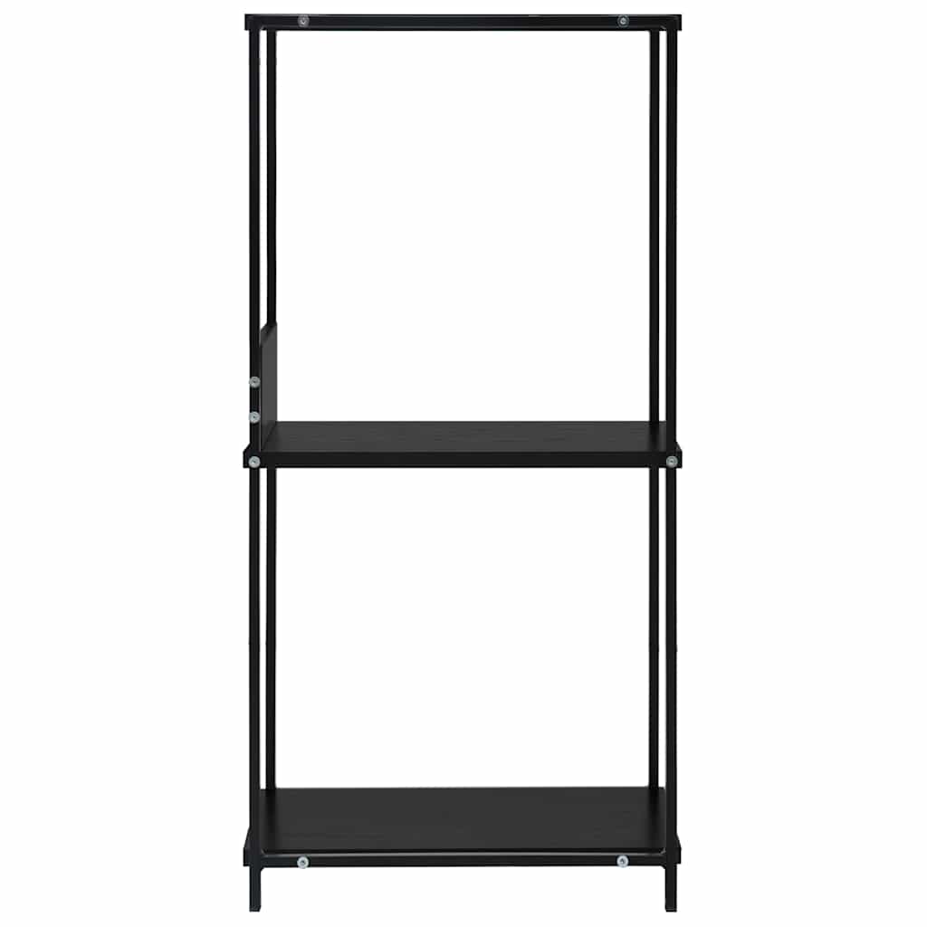 288232 vidaXL Small Straight Book Shelf Black 33,5x39,6x79,7 cm Engineered Wood