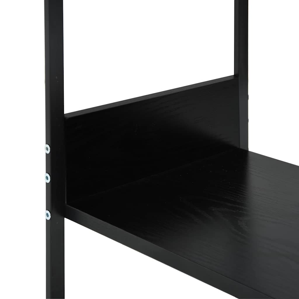 288232 vidaXL Small Straight Book Shelf Black 33,5x39,6x79,7 cm Engineered Wood