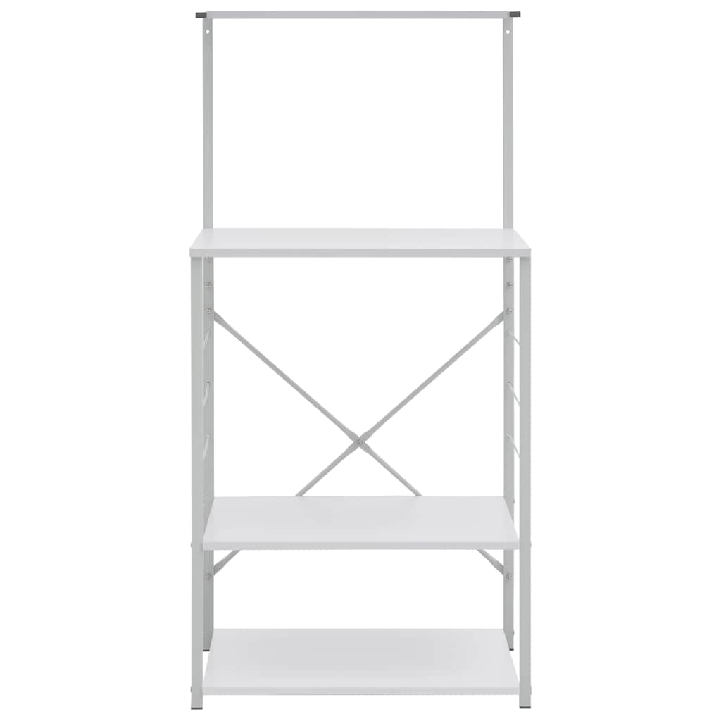 Microwave Cabinet White 60x39.6x123 cm Engineered Wood