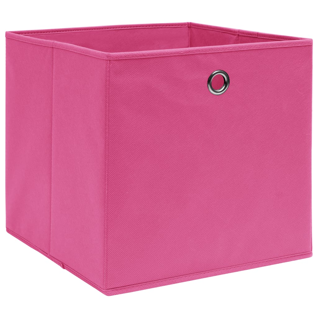 Storage Boxes 4 pcs Pink 32x32x32 cm Fabric