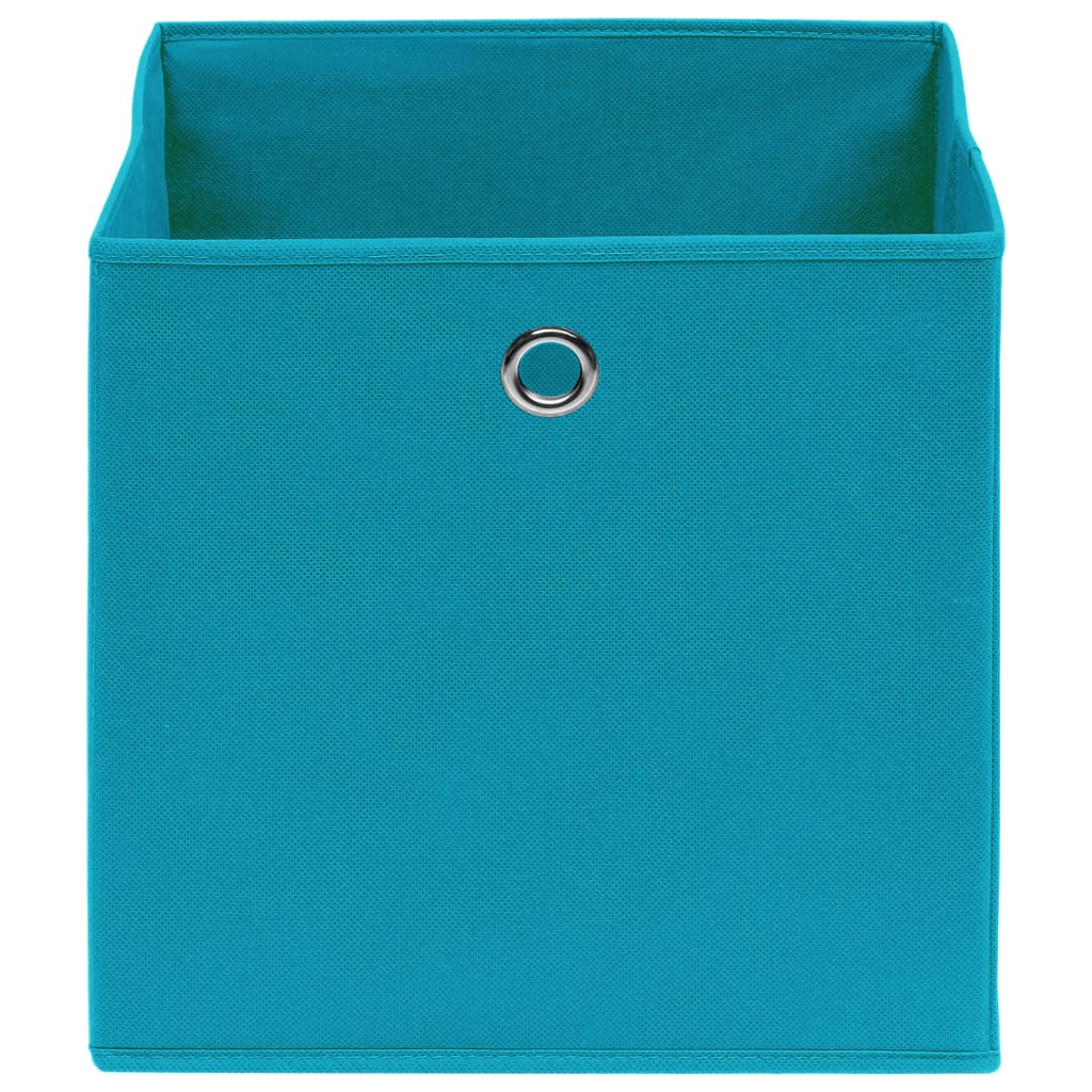 Storage Box | Set of 4 | Baby blue | Non-woven fabric (100% polyester)