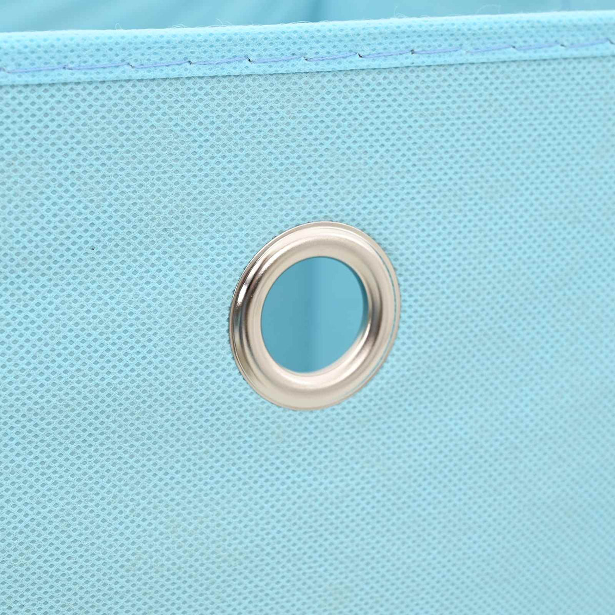 Storage Boxes with Lids 4 pcs Baby Blue 32x32x32 cm Fabric
