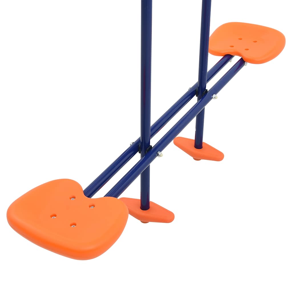 92315 vidaXL Swing Set with Gymnastic Rings and 4 Seats Steel