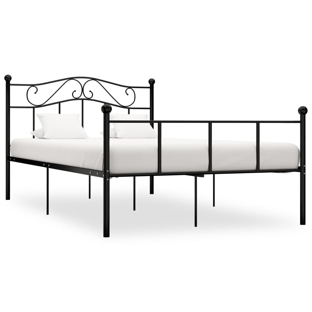 Bed Frame | Black | Metal | 120 x 200 cm | Durable | Bed Frame