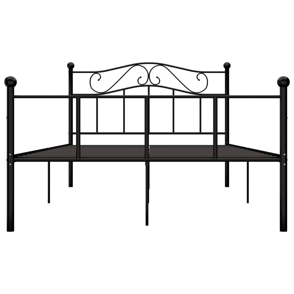 Bed Frame | Black | Metal | 120 x 200 cm | Durable | Bed Frame