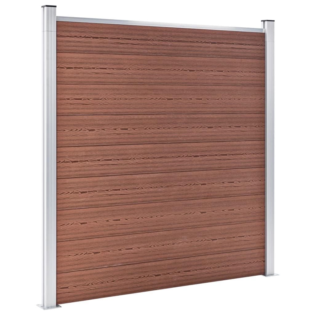 Garden Fence WPC 526x186 cm Brown