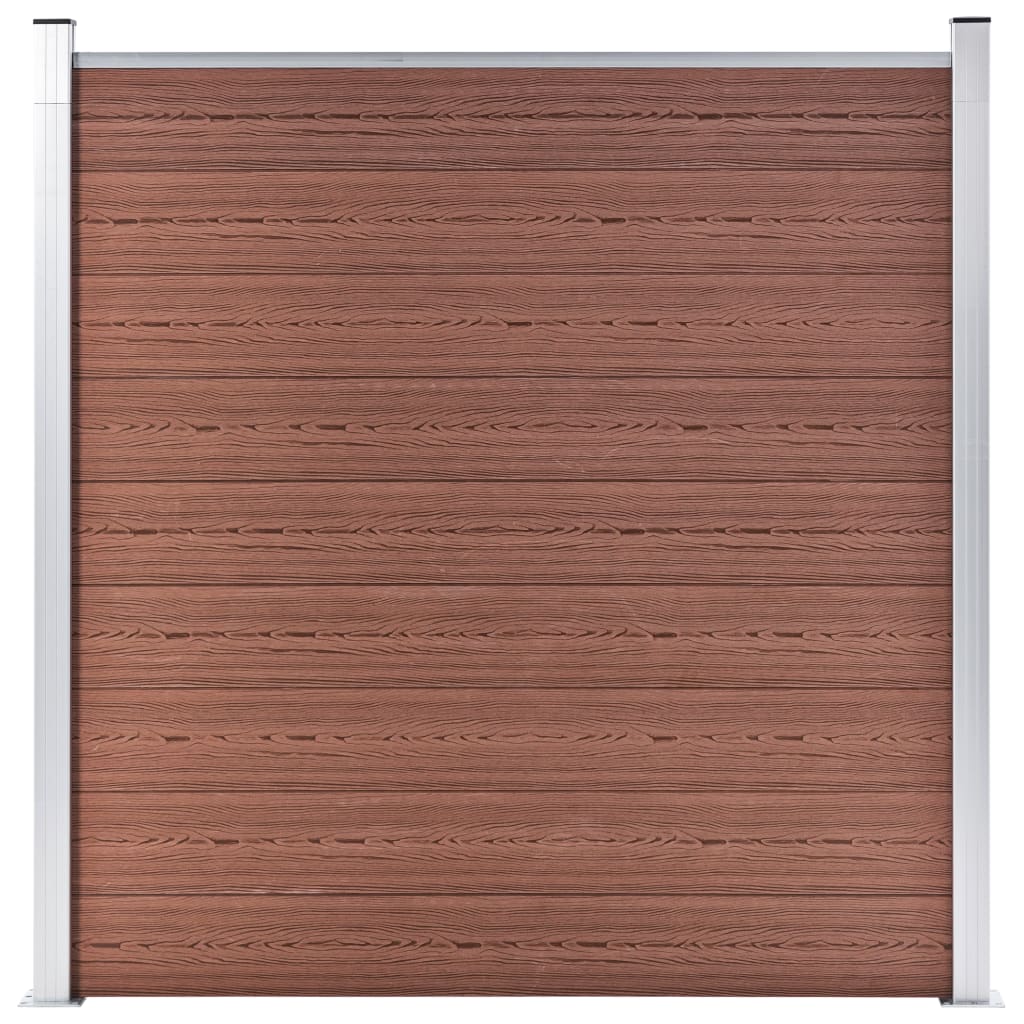 Garden Fence WPC 1737x186 cm Brown