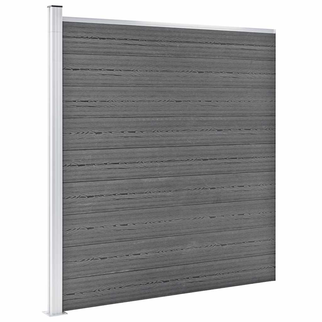 Garden Fence WPC 1218x186 cm Grey