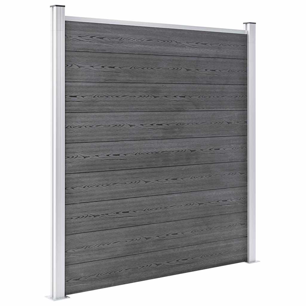 Garden Fence WPC 1218x186 cm Grey