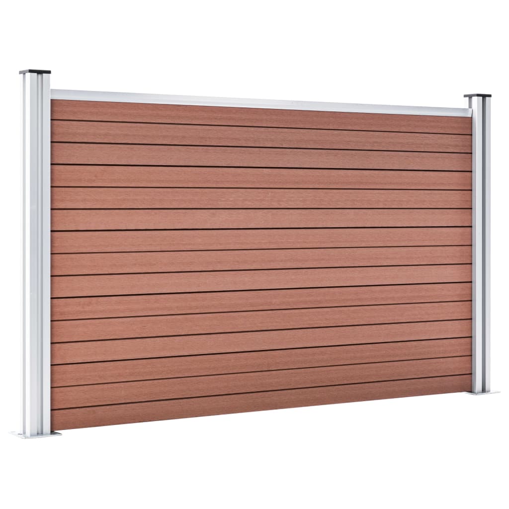 vidaXL Garden Fence WPC 526x106 cm Brown